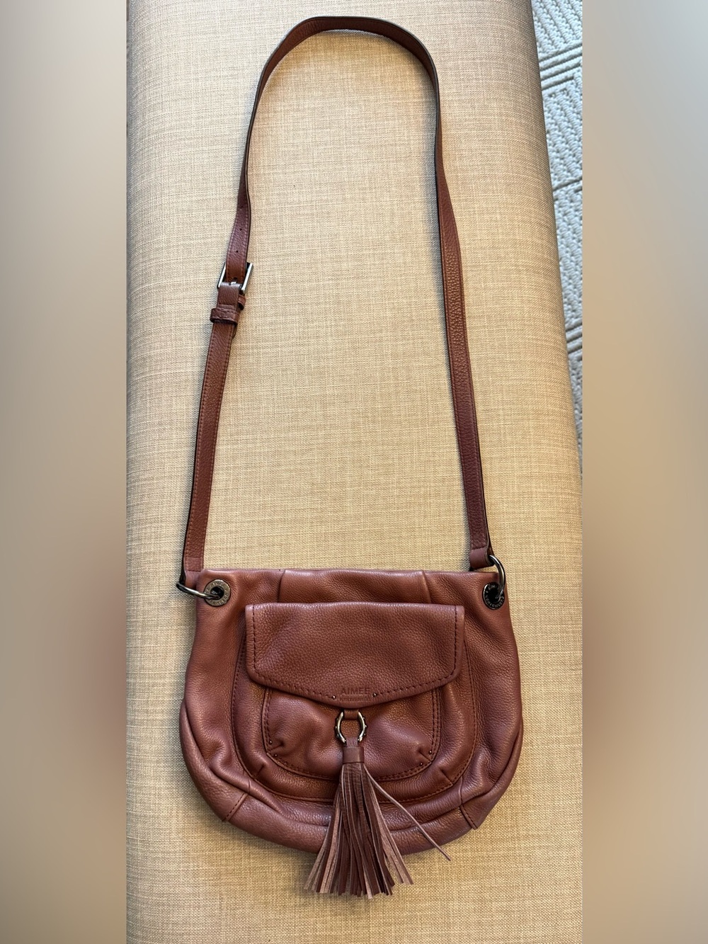Aimee Kestenberg All For Love Leather Convertible Crossbody Mauve NWOT